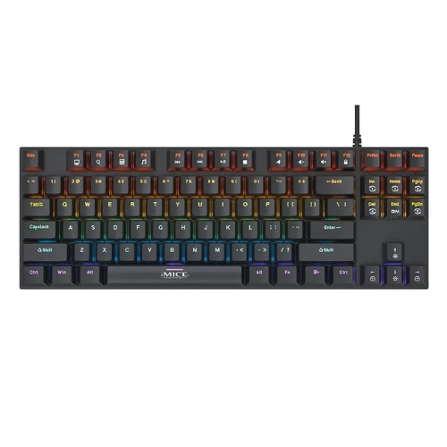 CLAVIER MECANIQUE GAMING IMICE GK-300 BLACK BLUE_SWITCH RGB